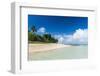 Little Island with a White Sand Beach in Haapai, Haapai Islands, Tonga, South Pacific, Pacific-Michael Runkel-Framed Photographic Print