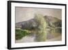 Little Islands at Port-Villez, 1883-Claude Monet-Framed Giclee Print