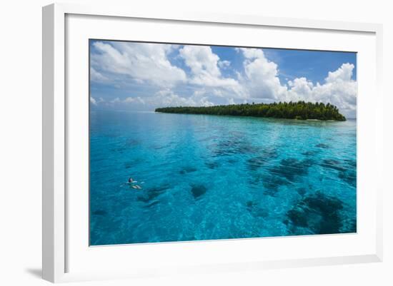 Little Islet in the Ant Atoll, Pohnpei, Micronesia, Pacific-Michael Runkel-Framed Photographic Print