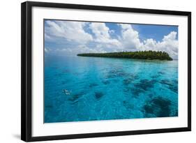 Little Islet in the Ant Atoll, Pohnpei, Micronesia, Pacific-Michael Runkel-Framed Photographic Print