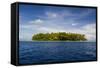 Little Islet in the Ant Atoll, Pohnpei, Micronesia, Pacific-Michael Runkel-Framed Stretched Canvas