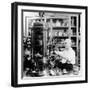 Little Italy, Espresso Is Poured in an Italian-American Cafe on Macdougal Street, 1942-null-Framed Photo