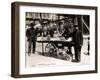 Little Italy - Street Vendor with Wares Displayed on a Handcart During a Festival, New York, 1908-null-Framed Photo