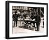 Little Italy - Street Vendor with Wares Displayed on a Handcart During a Festival, New York, 1908-null-Framed Photo