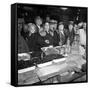 Little Italy, Vendor with Wares Displayed During a Festival, New York, 1930s-null-Framed Stretched Canvas