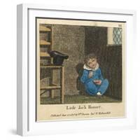 Little Jack Horner Sat in a Corner Eating a Christmas Pie-null-Framed Art Print