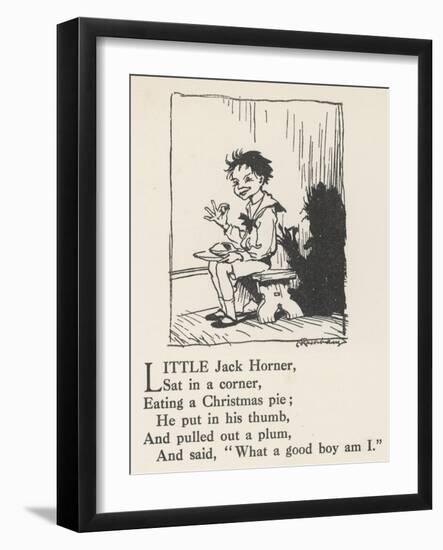 Little Jack Horner-Arthur Rackham-Framed Art Print