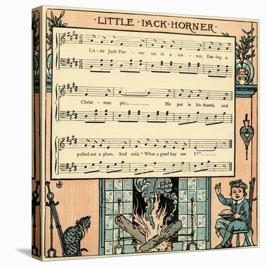 Little Jack Horner-Walter Crane-Stretched Canvas