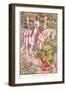 Little John and the Knight, C.1920-Walter Crane-Framed Giclee Print