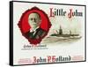 Little John Brand Cigar Box Label, John P. Holland, Inventor of the Submarine-Lantern Press-Framed Stretched Canvas