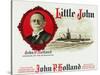 Little John Brand Cigar Box Label, John P. Holland, Inventor of the Submarine-Lantern Press-Stretched Canvas