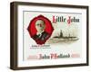 Little John Brand Cigar Box Label, John P. Holland, Inventor of the Submarine-Lantern Press-Framed Art Print