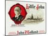 Little John Brand Cigar Box Label, John P. Holland, Inventor of the Submarine-Lantern Press-Mounted Art Print