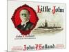 Little John Brand Cigar Box Label, John P. Holland, Inventor of the Submarine-Lantern Press-Mounted Art Print