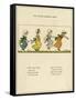 Little Jumping Girls-Kate Greenaway-Framed Stretched Canvas