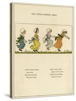 Little Jumping Girls-Kate Greenaway-Stretched Canvas