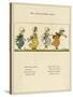 Little Jumping Girls-Kate Greenaway-Stretched Canvas