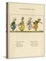 Little Jumping Girls-Kate Greenaway-Stretched Canvas