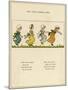 Little Jumping Girls-Kate Greenaway-Mounted Art Print