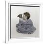 Little Kid and Dog-Nora Hernandez-Framed Giclee Print