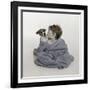 Little Kid and Dog-Nora Hernandez-Framed Giclee Print