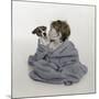 Little Kid and Dog-Nora Hernandez-Mounted Giclee Print