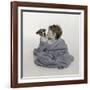 Little Kid and Dog-Nora Hernandez-Framed Giclee Print