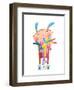 Little Kid Hugging Rabbits Funny Cute Toys. Little Girl or Boy Hugging Bunnies. Happy Child in Bunn-Popmarleo-Framed Art Print