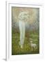 Little Lamb, who made thee?-Arthur Hughes-Framed Giclee Print