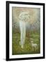 Little Lamb, who made thee?-Arthur Hughes-Framed Giclee Print