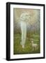 Little Lamb, who made thee?-Arthur Hughes-Framed Giclee Print