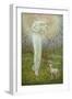 Little Lamb, who made thee?-Arthur Hughes-Framed Giclee Print