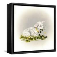 Little Lambsy Divey-Peggy Harris-Framed Stretched Canvas