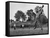Little League Baseball Practice-Joe Scherschel-Framed Stretched Canvas