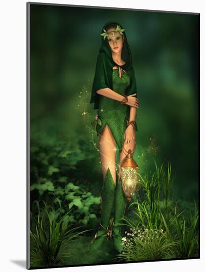 Little Light In The Deep Forest-Atelier Sommerland-Mounted Art Print