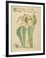 Little Lilies of Vale/White Ladies Delicate and Pale, Written and Drawn by Walter Crane-null-Framed Photographic Print