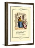 Little Lily's Alphabet: Clocks and Watches-Oscar Pletsch-Framed Art Print