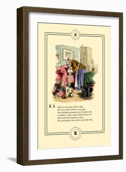 Little Lily's Alphabet: Katie-Oscar Pletsch-Framed Art Print