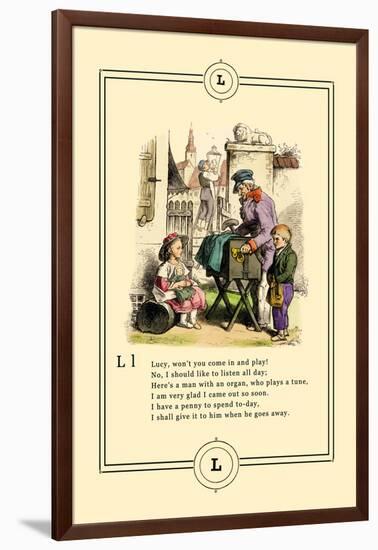 Little Lily's Alphabet: Lucy-Oscar Pletsch-Framed Art Print