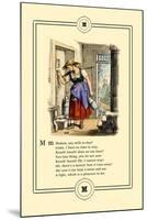 Little Lily's Alphabet: Madam, Any Milk Today?-Oscar Pletsch-Mounted Art Print