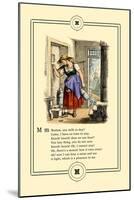Little Lily's Alphabet: Madam, Any Milk Today?-Oscar Pletsch-Mounted Art Print