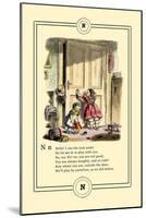 Little Lily's Alphabet: Nelly!-Oscar Pletsch-Mounted Art Print