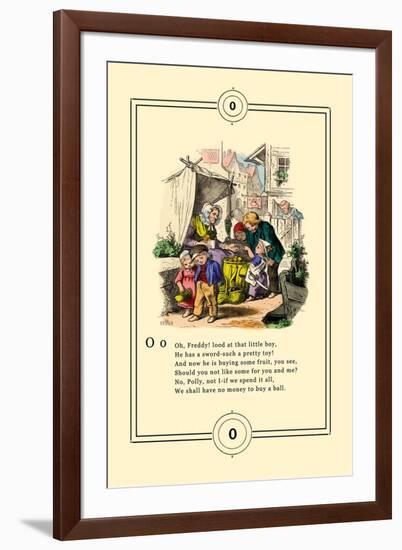 Little Lily's Alphabet: Oh, Freddy!-Oscar Pletsch-Framed Art Print