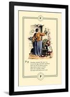 Little Lily's Alphabet: Pancakes, Mamma!-Oscar Pletsch-Framed Art Print