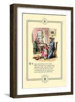 Little Lily's Alphabet: Quiet and Still-Oscar Pletsch-Framed Art Print