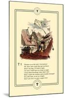 Little Lily's Alphabet: Thomas is on the Roof-Oscar Pletsch-Mounted Art Print