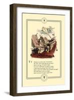 Little Lily's Alphabet: Thomas is on the Roof-Oscar Pletsch-Framed Art Print