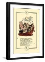 Little Lily's Alphabet: Thomas is on the Roof-Oscar Pletsch-Framed Art Print