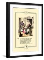 Little Lily's Alphabet: Untie Your Bonnet-Oscar Pletsch-Framed Art Print