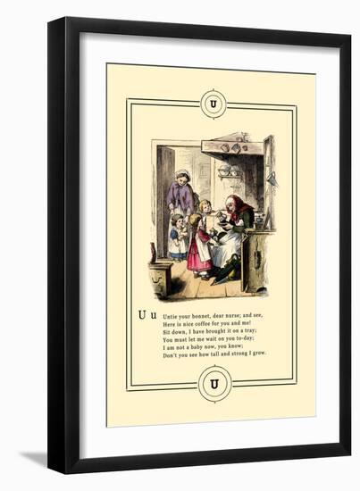 Little Lily's Alphabet: Untie Your Bonnet-Oscar Pletsch-Framed Art Print